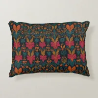 Floral Tapestry Accent Pillow