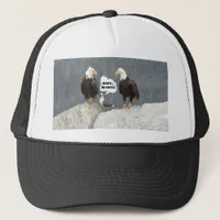 Funny Eagles and Seagull Trucker Hat