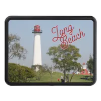 Guiding Lights: Long Beach Lighthouse Serenity Hitch Cover