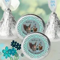 Teal Squirrel Birtday Hershey&#174;'s Kisses&#174;