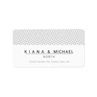 Simply Minimalist Wedding Black ID523 Label