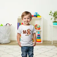 Little Explorer’s M for Monkey Toddler T-shirt