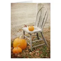 Pumpkins and Chair, Thanksgiving