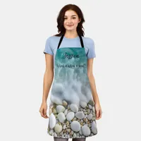 Beautiful Seaside Effect in Minimalism Pastels  Apron