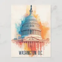 Washington D.C. USA Travel Postcard