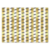 Gold School College University Graduation Day Cap Tissue Paper