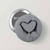 Winter Love - Heart in Snow Button