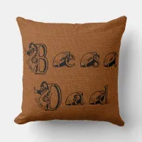 Best Dad Football Text Decorative Pillow