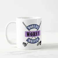 World's Worst Driver WWDc Coffee Mug