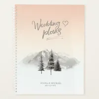 Mountain Landscape Wedding Plans Blush ID787 Planner