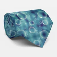 Maritime Modern Water Bubble Pattern Neck Tie