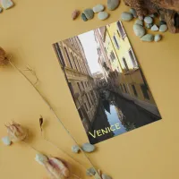 Picturesque Alley in Venice, Italy with Gondola Postcard