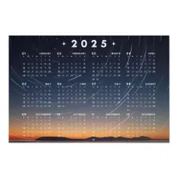 Starry Horizon: The 2025 Night Sky Calendar Poster