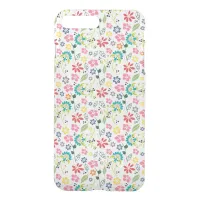 Boho Spring Flowers | Girly Botanical Pattern iPhone 8 Plus/7 Plus Case