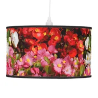 Colorful Wax Begonias Pendant Lamp