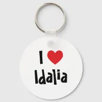 I Love Idalia Keychain