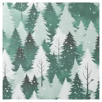 Winter Trees Evergreen Forest Snow Scene Landscape Gallery Wrap