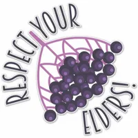 Respect Your Elders Funny Elderberry Food Pun Sticker