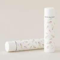 Watercolor Pink Red Roses Hand Painted Lip Balm