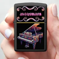 Elegant Piano Design Meets Sophisticated Zippo Lighter