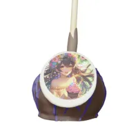 Pretty Anime Girl Birthday  Cake Pops