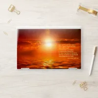 Sunset Orange Golden Sky Sea of Gold Inspiration HP Laptop Skin