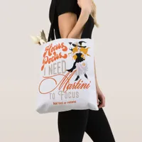 Witchy Hocus Pocus Martini To Focus Gift Halloween Tote Bag