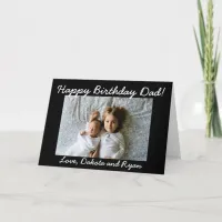 Happy Birthday Dad Personalized Photo Card