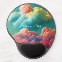 Cotton Candy Clouds Personalized  Gel Mouse Pad