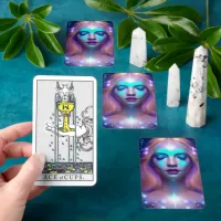 Glowing Goddess of Light Digital Fantasy Art Tarot