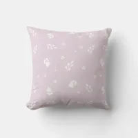 Pink Small Cottage Print Throw Pillow