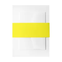 Yellow Invitation Belly Band