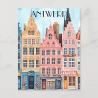 Travel to Antwerp Belgium Postcard