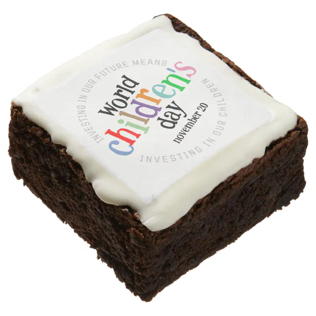 Colorful Happy World Children's Day Brownie