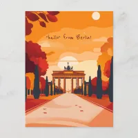 Travel to Berlin Postcard