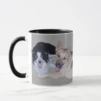 Best Friends Border Collie & German Shepherd Mug