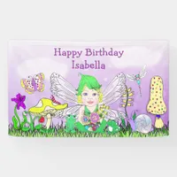 Personalized Happy Birthday Fairy Tale Themed Banner