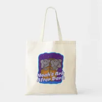 Fun Noahs Ark After Dark Goofy Cartoon  Tote Bag