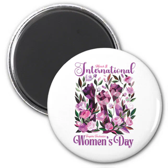 International Women's Day March 8 Tapestry Magnet