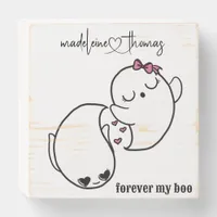 Forever My Boo Personalized Halloween Couple Gift Wooden Box Sign