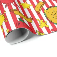 BBQ Burger Hot Dog Grill Out Barbecue Party Wrapping Paper