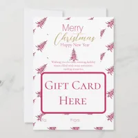 Red Pagoda Christmas Tree Gift Card Holder