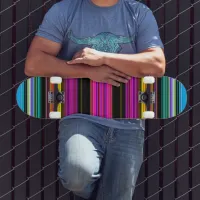 Thin Colorful Stripes - 2 Skateboard Deck