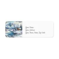 Winter Lake Return Address Label