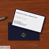 Simple Professional Law Firm Business Card