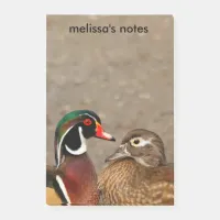 Beautiful Touching Moment Between Wood Ducks Post-it Notes