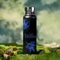 Personalized Lunar Moth  Water Bottle