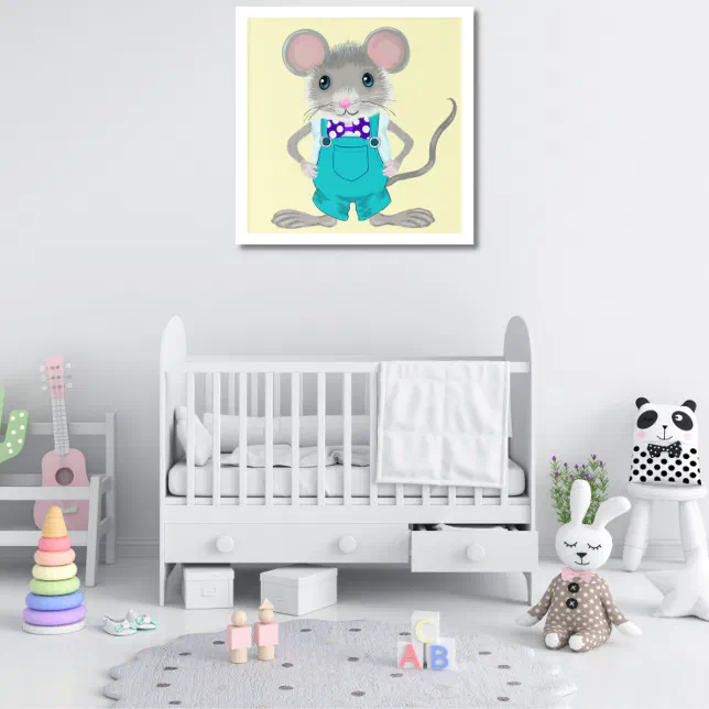 Cute and elegant little mouse acrylic print