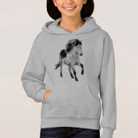 Icelandic horse in motion hoodie