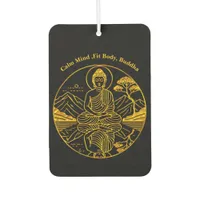 Serene Buddha Figure Reflecting on Tranquil Waters Air Freshener